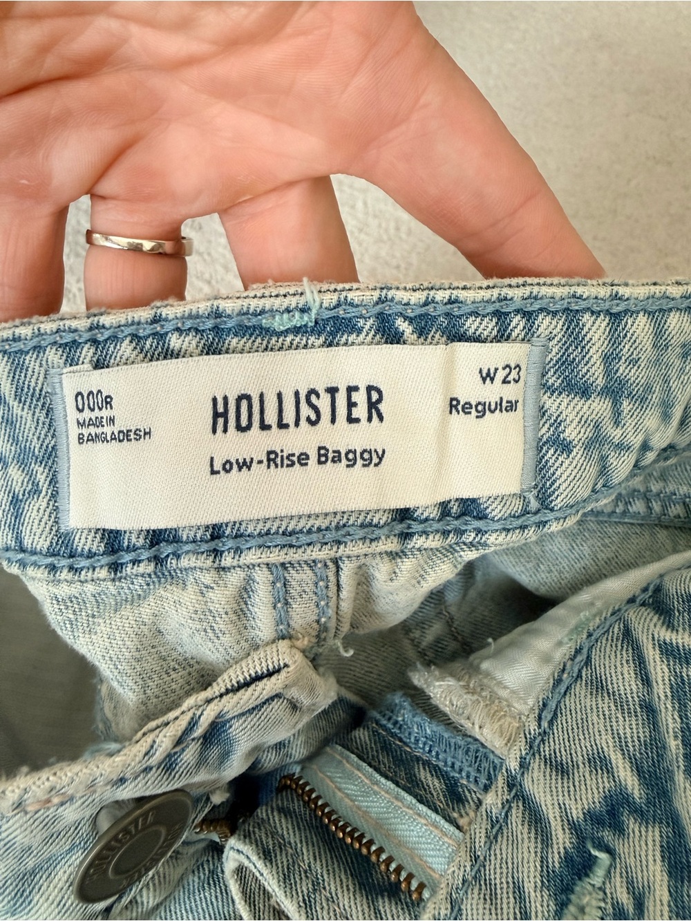 Hollister Light Wash Wide Leg Jeans- women’s 000 - Picture 3 of 4
